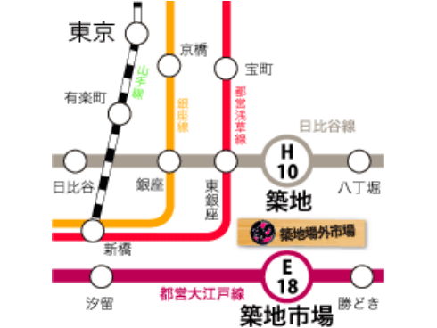 交通アクセス 築地場外市場 公式ホームページ