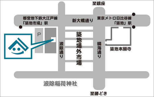 ぷらっと築地地図